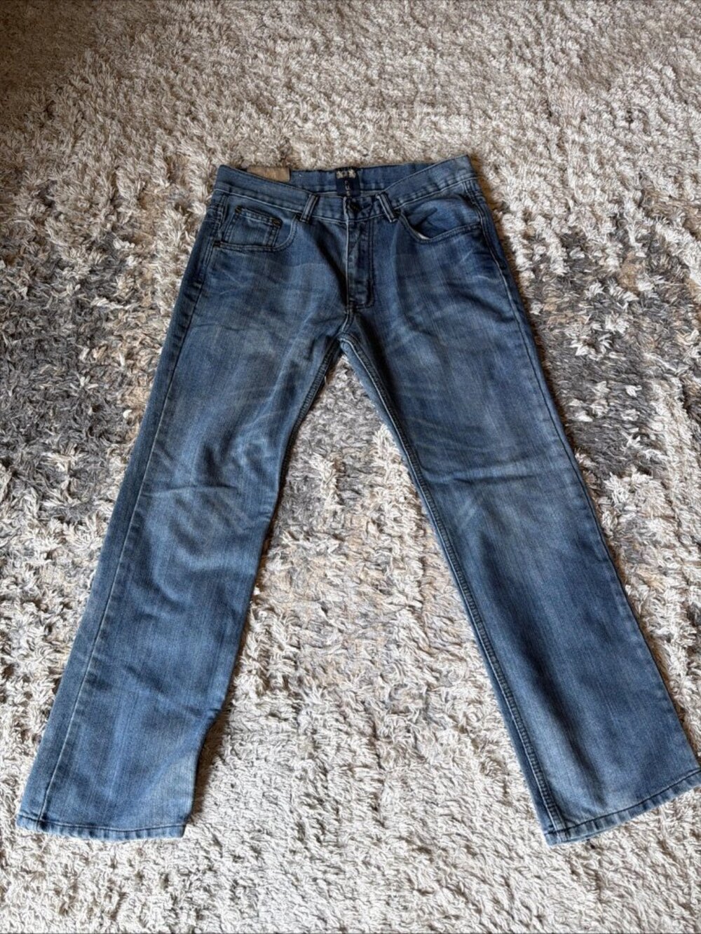 F.U.S.A.I. 1997 100% Cotton Faded Denim Jeans Blue Men’s 32x30
